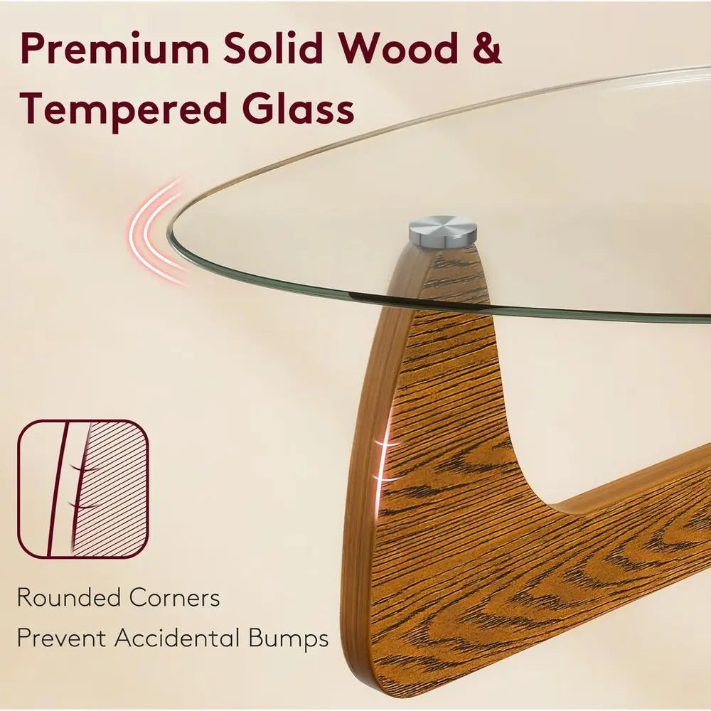 Modern Glass Coffee Table for Living Room mid Century Small Coffee Table Stylish Coffee Tables, Suitable for Bedroom Living Room