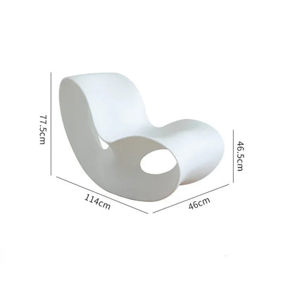 Small Apartment Dormitory Rocking Chairs Nordic Household Balcony Lazy Chair for Adult Living Room Bedroom Leisure Chaise Lounge