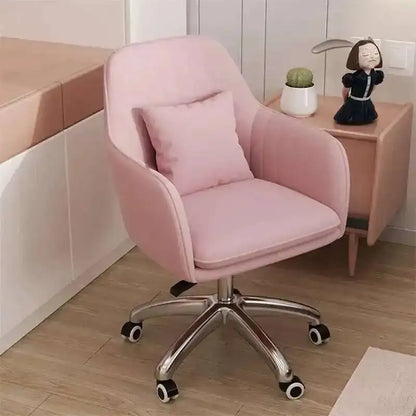 Modern pink Office Chairs for Office Furniture Comfortable Back Lift Swivel computer Chair Home Bedroom Leisure gaming chair K