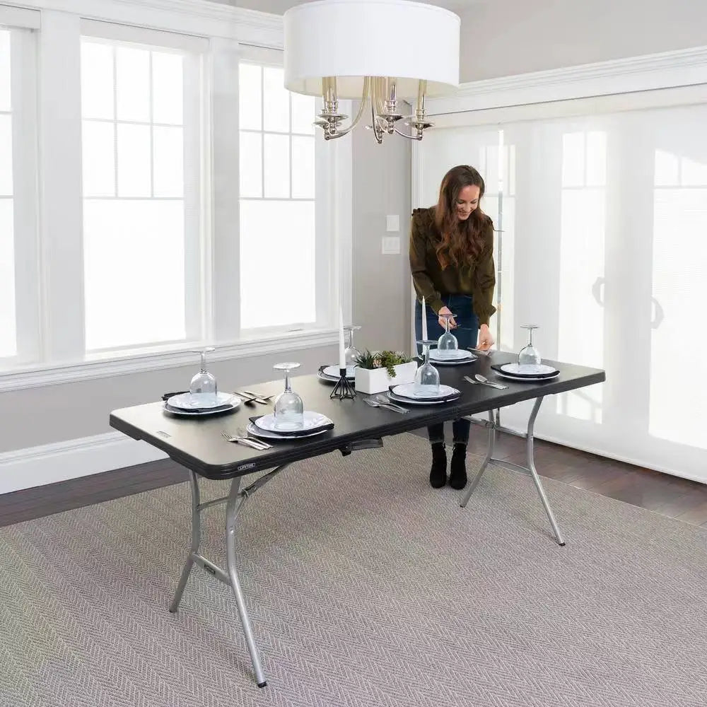 YXY Foldable Portable Office Desk Training Conference Rectangular Dining Table Calligraphy Desk Storage