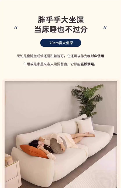 Nordic Cloud Living Room Sofas Cream Loveseat Tiny House Comfortable Living Room Sofas Relaxing Ergonomics Muebles Furniture