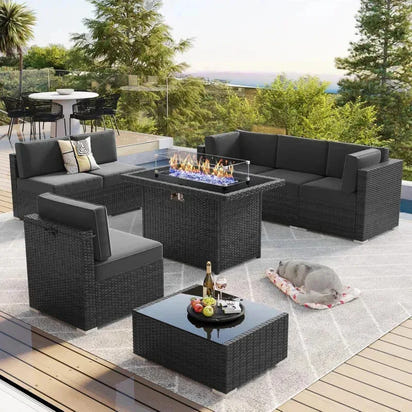 PatioLix 8 Piece Patio Furniture with 44