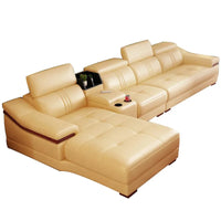 Modern, minimalist, genuine leather, sofa, imported, living room, corner, princess