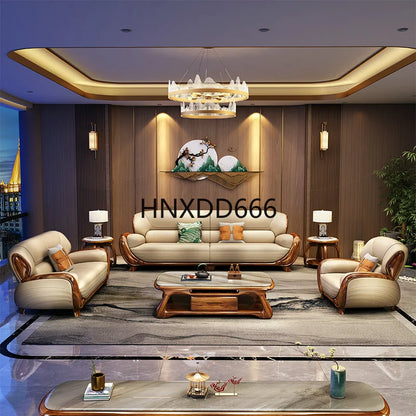 Genuine Leather Luxury Sofa Fancy Living Room Designer Sectional Sofa Lounge Modern Juego De Sofas Modernos Para Sala Furniture