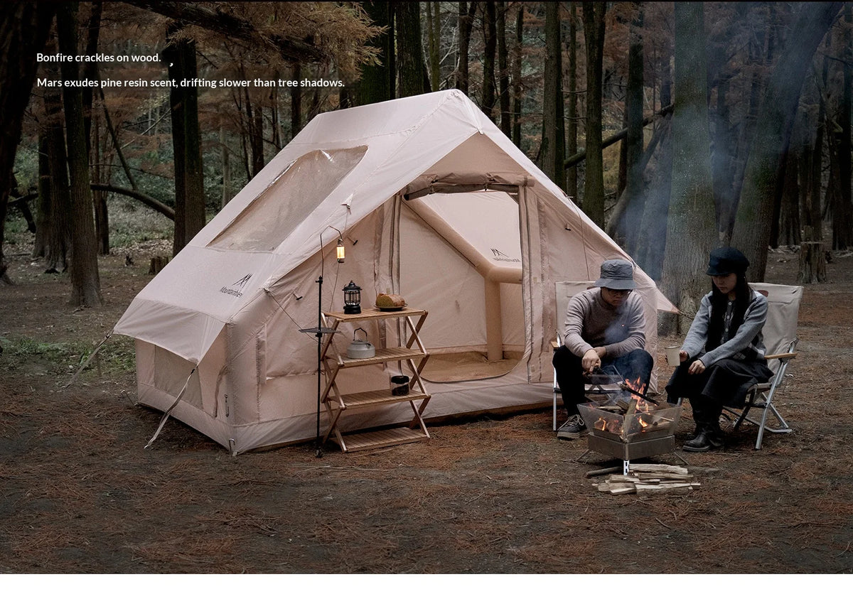 MOUNTAINHIKER Extra Large 3-6 Person Inflatable Family Camping Tent with High-Quality Windproof and Spacious Interior