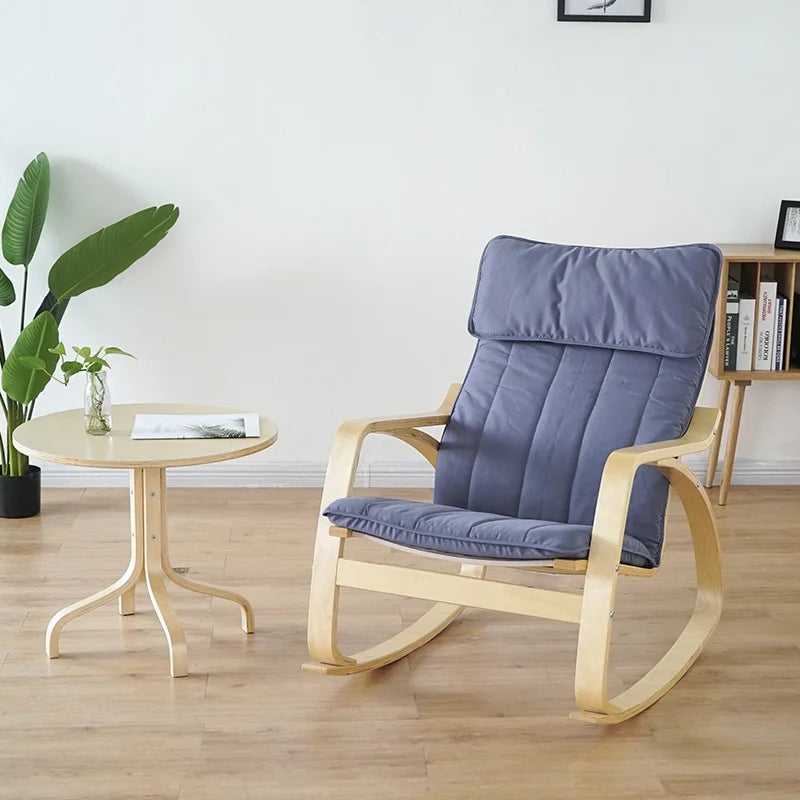 Rocking Chair Lazy Sofa Balcony Chair Leisure Chair Pregnant Woman Recliner Adult Home Armchair Small Apartment Home Furniture
