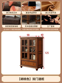 Solid wood leather sofa combination living room simple whole house furniture