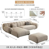 Fabric Living Room Sofas Modern Minimalist Sectional Modular Sofa Elegant Comfortable Canape  De Luxe Nordic Furniture