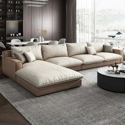 Fabric Sofa Modern Minimalist  Personality Chaise Sofa  Living Room Furniture