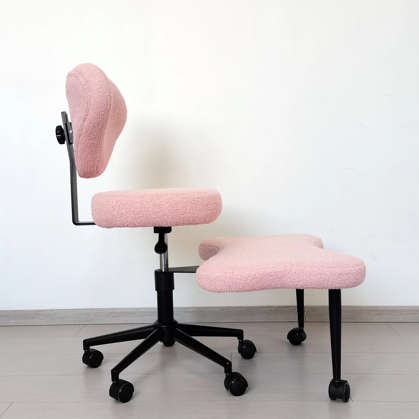 Cross Leg Chair - Meditation Chair with Wheels, ADHD Chair, Height Adjustable Seat, Adjustable Footstool