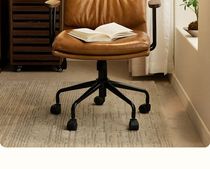 O Black Walnut Book Chair Computer Chair Ergonomic Office Book Chair Comfortable And Sedentary Backrest Lifting And Rotating