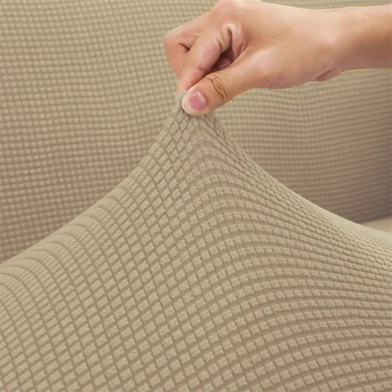 Stretch Armless Floor Sofa Covers Polar Fleece Single Sofa Protector Slipcover for Fireside Chair Adult Bean Bag Chairs Covers