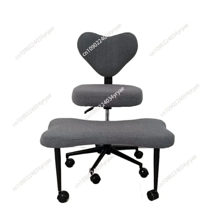 Cross Leg Chair - Meditation Chair with Wheels, ADHD Chair, Height Adjustable Seat, Adjustable Footstool