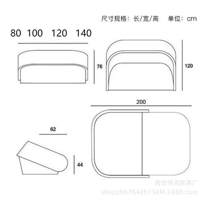 Simple multi-functional folding sofa bed minimalist versatile practical foldable retractable sofa