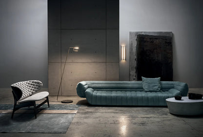 Living Room Home Furniture Italian Modern Design Sofa for Four Nordic Style Velvet Fabric Sofa Set