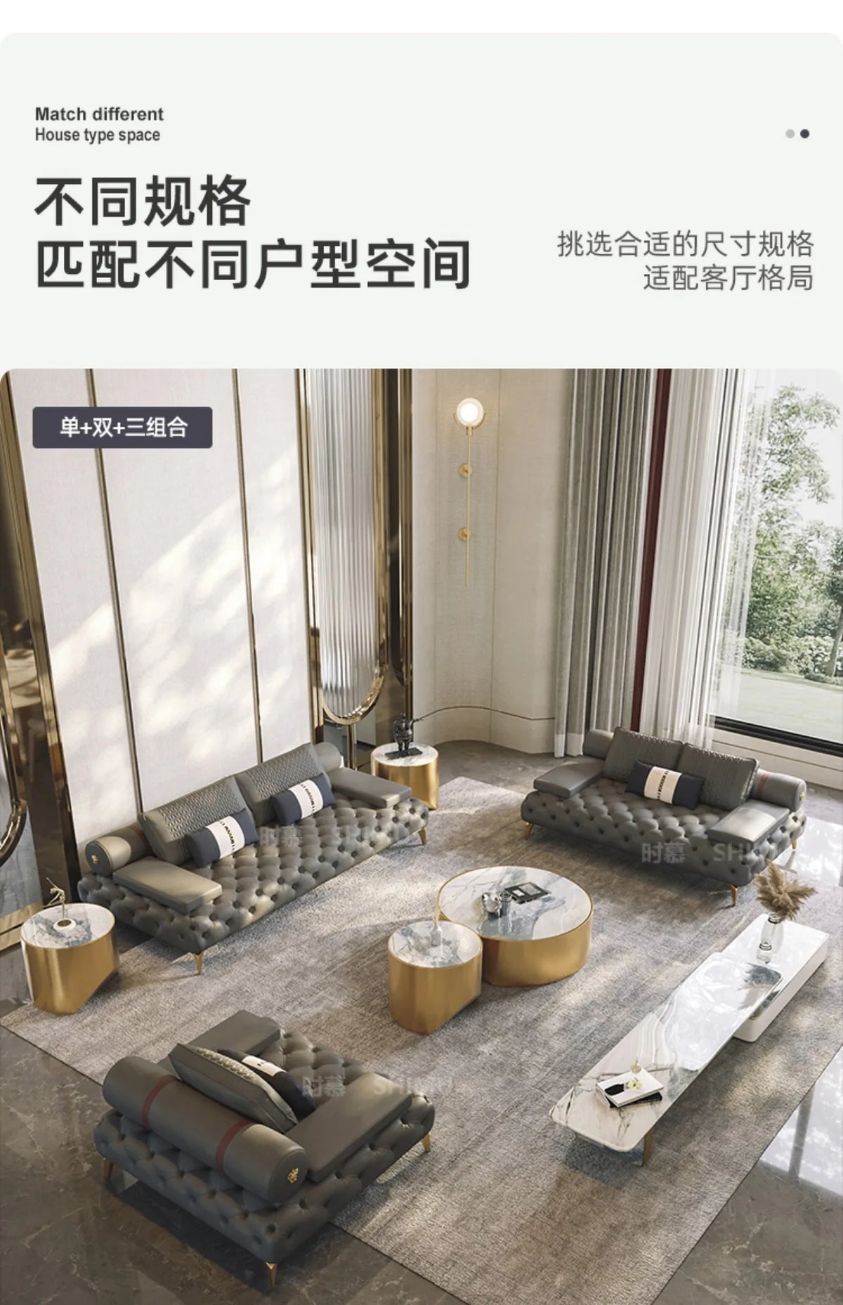Italian Genuine Leather Sofas Sectional Modern Luxry Designer Loveseat Sofa 3 Piece Set Woonkamerbanken Living Room Furniture