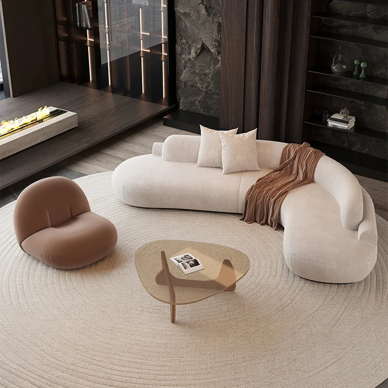 Puffs Cloud Living Room Sofas Nordic Cute Lazy Bedroom Floor Outdoor Sofa Strawberry Makeup Tables Divano Postmodern Furniture