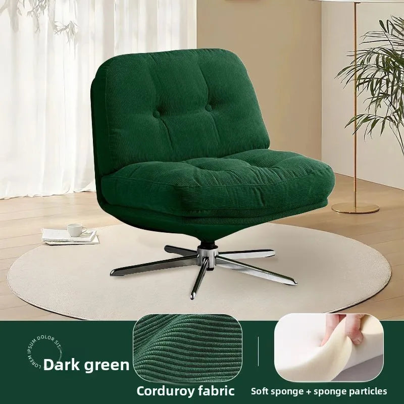 Modern Living Room Furniture Single Sofa Chair Corduroy Lounge Chair, Small Space Accent Chair Comfortable Reading Chair