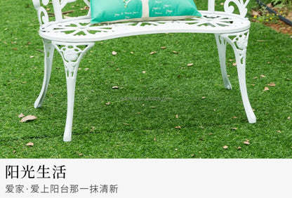 Low MOQ Hot-selling Park Bench Metal Charis Outdoor Furniture Garden Bench With Rose