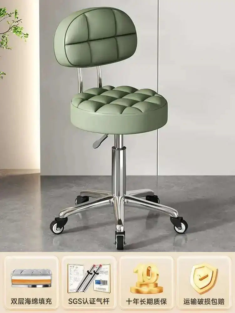 Beauty Chair Specifically Designed for Beauty Salon Adjustable Rotating Pulley Hair Salon Round Stool Tabouret A Roulette 원형의자