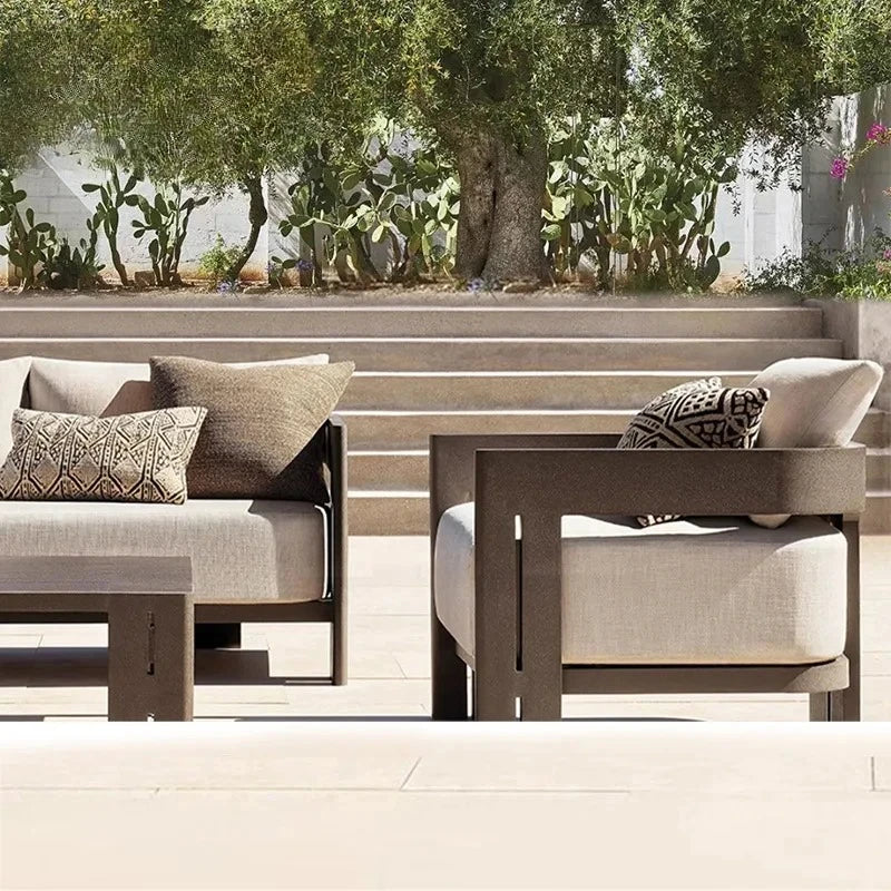 Courtyard Sofa, Outdoor Relaxation, Outdoor Lounge Chair, Villa Garden Table, High-end Furniture Set, Garden Furniture