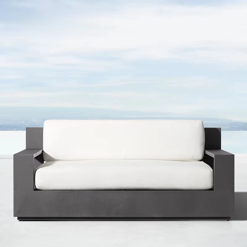 outdoor furniture aluminum frame lounge courtyard garden sofa set hotel courtyard outdoor furniture set luxury garden sofa set