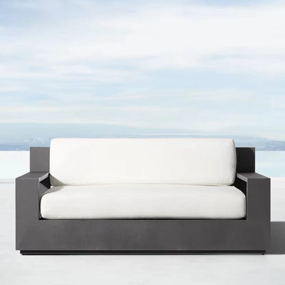outdoor furniture aluminum frame lounge courtyard garden sofa set hotel courtyard outdoor furniture set luxury garden sofa set