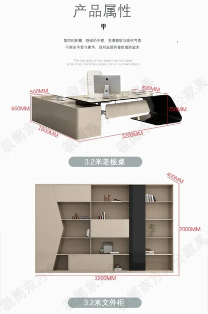 Luxury European Office Desk Wooden Study Computer Gaming Standing Office Desk Bedroom Conference Design Ufficio Home Furniture