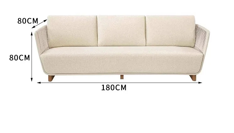 Leisure Outdoor Sofas Balcony Accent Design Courtyard Hotel Garden Sofas Floor Nordic Office Furniture Arredo Giardino Lshysf
