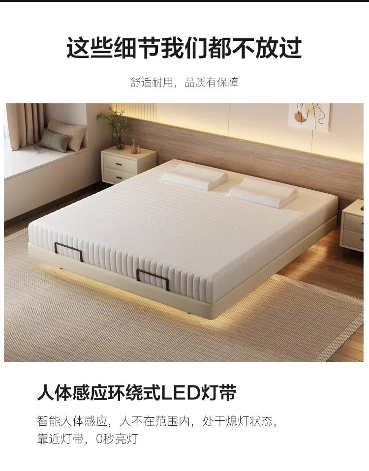 Smart Luxury Bed Modern Sofa Design Bedroom Platform Sleeping Massage Bed Platform Safe Letto Matrimoniale Office Furniture