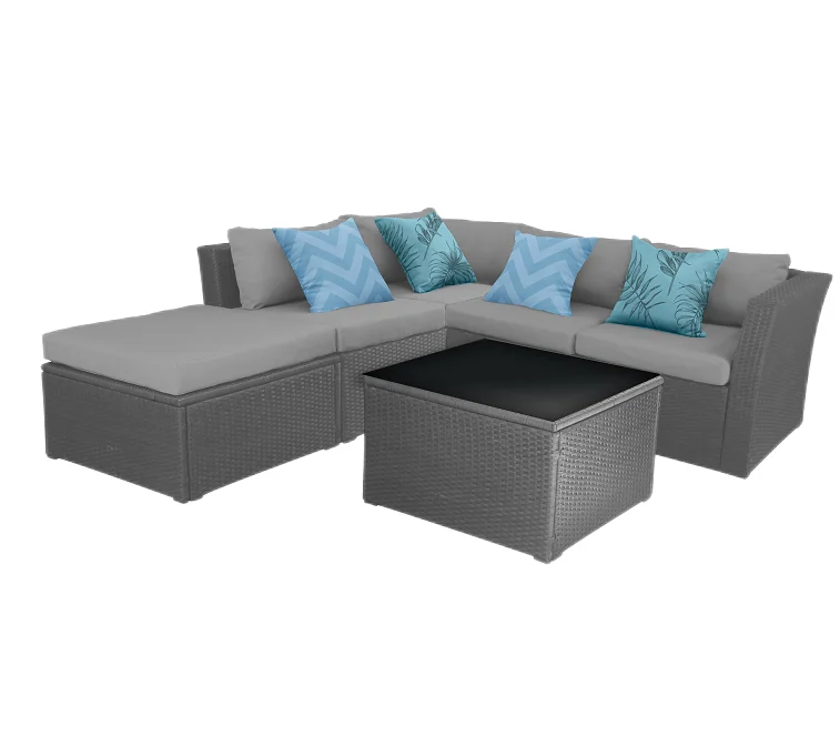 Outdoor L Shape Sofa Set Living Room Hotel Villa Park Courtyard Apartment Outdoor Furniture