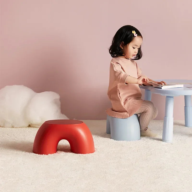 Creative Rainbow Stool Simple Circular Small Bench Home Round Comfortable Stool Durable Non-slip Shoe Changing Stool