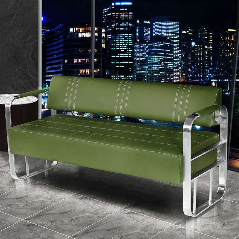 Barber Shop Sofa Waiting Chair Simple Modern Nordic Double Studio Salon Sofa