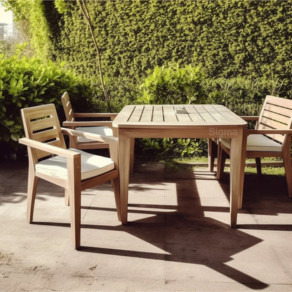 Durable Modern Teak Farmhouse Outdoor Garden Sofa Set Waterproof 2-Year Warranty Eco-Friendly Comfortable Solid Wood