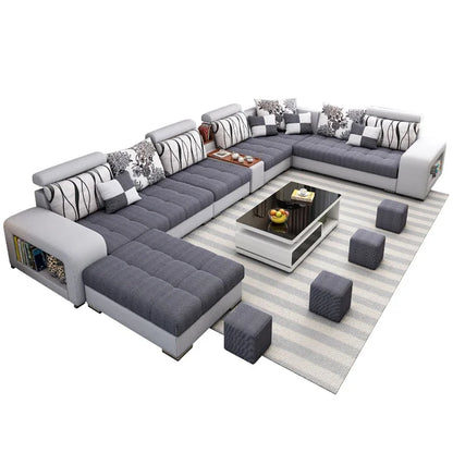 -Modern Design Living Room Sofa Leisure Corner Sofa Set