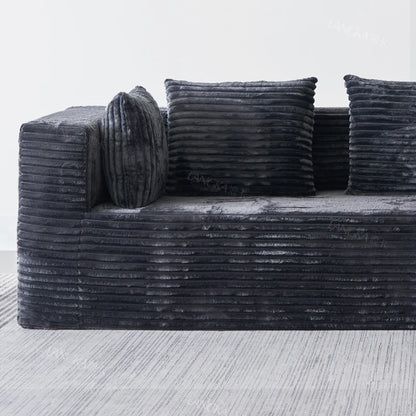 Oversized Boneless Double Lounge Sofa Chair Compressed Sectional Cloud Couch Corduroy L Shape Sofa Bed Couch Divano Da Soggiorno