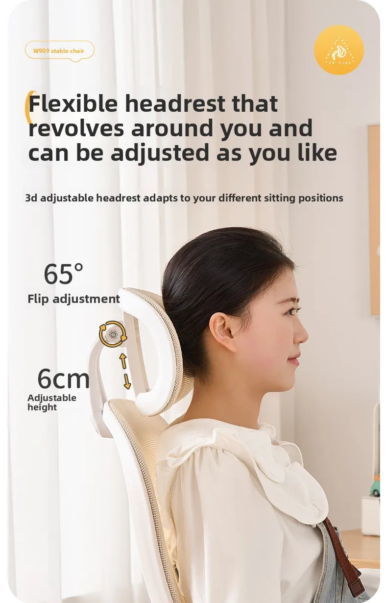 New model Durable Office Study Chair Computer Chair Household Desk Chair Student Writing Chair Waist Protection Ergonomic Chair