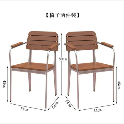 Leisure Sun-Proof Outdoor Bistro Set Small Round Table for Restaurant Music Bar and Patio Lounge Dining