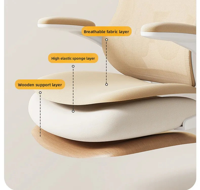 New model Durable Office Study Chair Computer Chair Household Desk Chair Student Writing Chair Waist Protection Ergonomic Chair