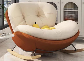 Snail Rocking Chair Large Living Room Chairs Lounge Rocking Nordic Chairs Luxury Modern Throne Ergonomic Sofa Home Furniture