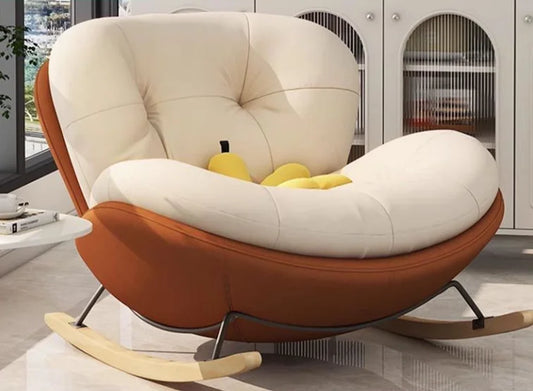 Snail Rocking Chair Large Living Room Chairs Lounge Rocking Nordic Chairs Luxury Modern Throne Ergonomic Sofa Home Furniture