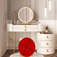 Solid wood new dresser glass bedroom modern simple style light luxury Internet celebrity small makeup table rock slab makeup