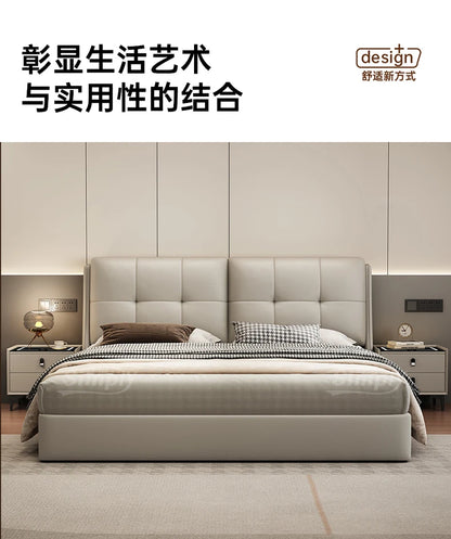 Queen Storage Bed Bedroom King Size Double Modern Frame Bed Headboard Luxury Sleeping Camas De Dormitorio Home Accessories