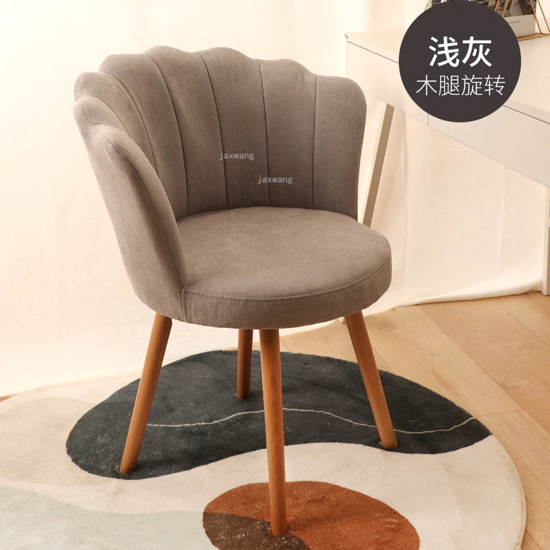 Nordic Leisure Backrest Computer Chair Luxury Bedroom Armchair Modern Office Chair Living Room Furniture Swivel Chair L K