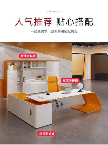 Big Wooden Executive Office Desk White Storage Standing Cheap Executive Office Desk Luxury Corner Tisch Small Spaces Furniture