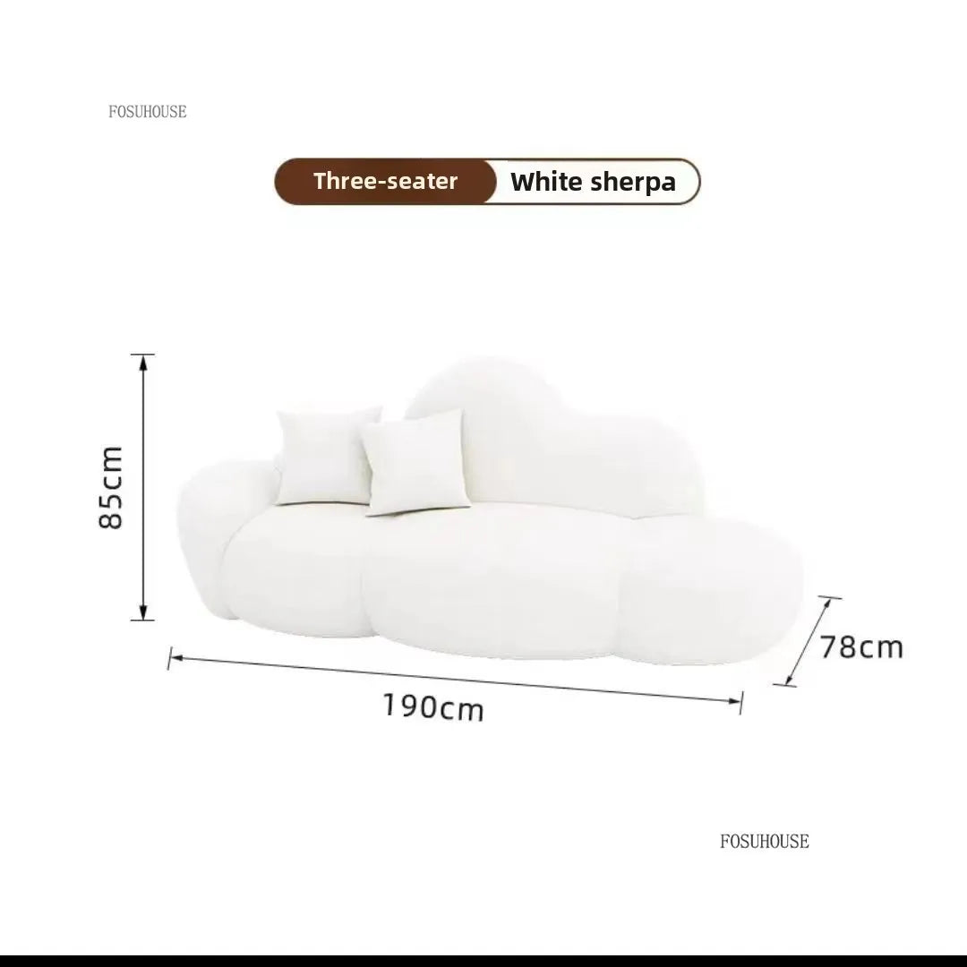 Simple Small Apartment Living Room Sofas Nordic Home Balcony Single Back Sofa Chair Beauty Salon Lounge Reception Double Sofas