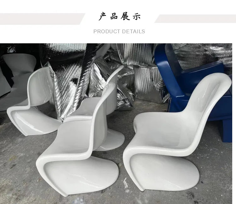 LXY simple household modern small apartment FRP electroplating armrest dining chair household leisure chair