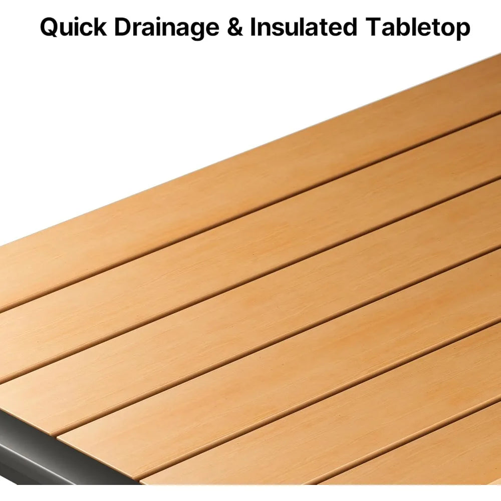 4-Piece Outdoor Patio Furniture Set with Coffee Table and Removable Cushions, Metal Patio Conversation Set for Family, Yard, Po