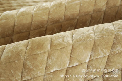 New Model European-style Thick Diamond Velvet Sofa Cover Four Season Universal Anti Slip And Dustproof Solid Color Sofa Cushion