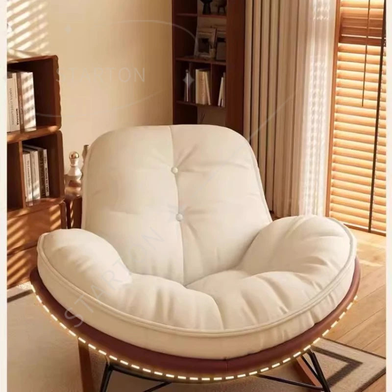 Home Leisure Chair,Living Room Honeycomb Lazy Leisure Rocking Chair,Recliner Chairs Simple Penguin Rocking Chair,Balcony Sofa